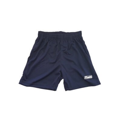 Short Deportivo Básico Fútbol Niño Meta de Entrenamiento Color Azul