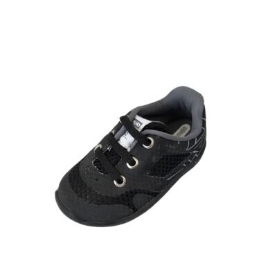 Calzado de Bebé Casual Marca Pimpolho Zapato Kids Cordón Elástico Negro