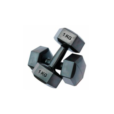 Mancuerna Hexagonal PVC Ejercicios de Pesas 1kg - 4kg