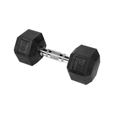 Mancuerna Hexagonal Mango Metálico 10kg - 20kg - 25kg Pesas Musculación