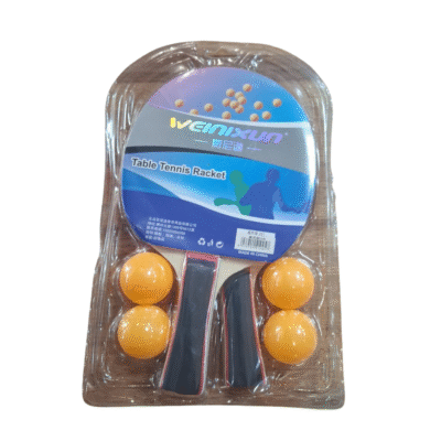 Set Paletas + 4 Pelotas Ping Pong Tenis de Mesa