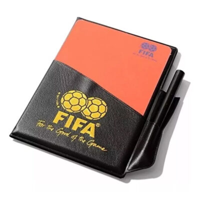Set Tarjeta De Arbitro con Estuche Fifa Libreta Y Lápiz