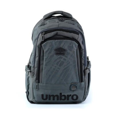 Mochila UMBRO Bolso Casual Escolar Gris Oscuro