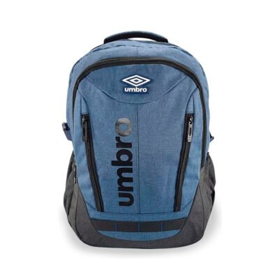 Mochila UMBRO Bolso Casual Escolar Azul Acero