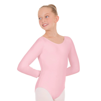 Malla Niña Ballet Manga Larga Gimnasia Artística Danza Baile