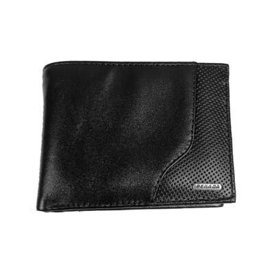 Billetera de Cuero Pegada con Porta Documento Cierre Monedero Accesorio