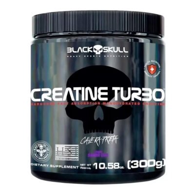 Suplemento Creatina Turbo Black Skull En Pote De 300g Gym