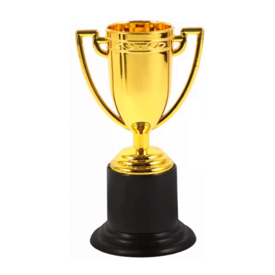 Copa Trofeo alegoría plástica 10 cm