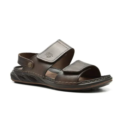 Sandalia De Cuero Pegada Calzado Para Hombre