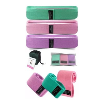 Set 3 Bandas De Resistencia Circular Tela Elástica