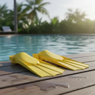 Aletas De Natación Ajustables Infantil Amarillo