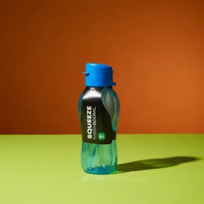 Botella Deportiva Weeze Squeeze 800ml Plástico BPA Free con Tapa y Correa